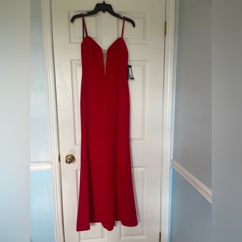 Betsy & Adam - Plungeneck Cross-Back Gown